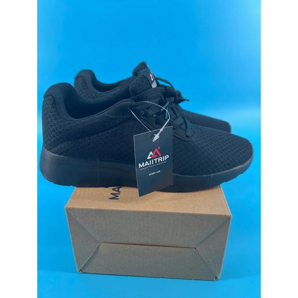 MAIITRIP Mens Black Mesh Athletic Sneakers Running Shoes EUR 37 USA‎ M5 W6.5